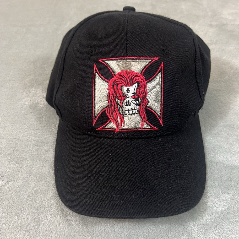 WWE Triple H Red Cross Cap Hat Wrestling Vintage Y2K